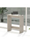 Study Desk with Foot Rest Support, Modern Executive Desks Ideal for Office White Concrete - 5