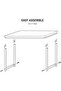 Stylish ZCD-25W White Computer Desk with Adjustable Leg Pads Ideal for Home, Office - 8