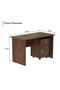 Brown MP1-D-BRN-PM Writing Table with Power Module, Power Strip Desktop Socket Board - 3