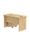 MP1 100x60 Writing Table with Drawers - Oak with Black BS01 Desktop Socket - 6