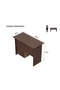 MP1 120x60 Writing Table with Mobile Drawer - Modern Office Desk for Home and Office (Brown) - 4