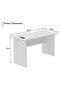 White MP1-WO-WHT-PM Writing Table with Power Module, Power Strip Desktop Socket Board - 3