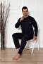 Two Thread (Thick) Men's Pajama Set with Pockets - 3