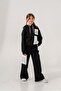 Girl's Zit Color Pocket Hooded Tracksuit Set - 2