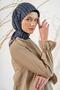 وشاح نسائي ناعم ذو مربعات صغيرة
