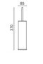 Stainless Metal Black Toilet Brush - Stylish and Functional Toilet Bowl Brush - 3