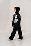Girl's Zit Color Pocket Hooded Tracksuit Set - 3