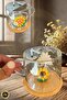 كوب قهوة بتصميم زهرة الشمس مع قاعدة من الخيزران - 300 مل - 2