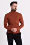 Striped Slim Fit Full Turtleneck Men's Knitwear Sweater Tile - 11321.19K - 3