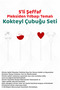Set of 5 Clear Plexiglass Christmas Themed Cocktail Sticks - 3
