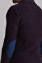 Gray Slim Fit Wool Men's Knitwear Jacket Navy Blue-Brown - 32214.17K - 5