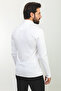 Plain Slim Fit Polo Neck Long Sleeve Men's T-Shirt Ecru - 36765.22K - 5