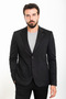 Straight Slim Fit Pocket Mono Collar Men's Jacket Black - 40334.23K - 4