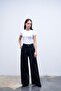 Cotton Stitched Trousers Black - 3