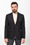 Straight Slim Fit Mono Collar Pocket Men's Jacket Black - 40327.23K - 4