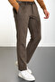 Striped Slim Fit Velvet Men's Trousers Khaki - 38218.23K