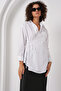 20271 Long Double Breasted Shirt - White - 3
