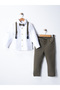 Baby&Child Salopet Set Trousers Shirt Bow Tie - 3