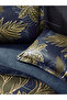 Marielle Dark Blue Satin Double Duvet Cover Set - 2