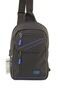 Unisex Black Bag with Cross Back Shoulder Chest Waterproof Strap 4926 - 3