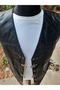 Genuine Leather Biker Chopper Leather Vest - 3