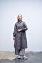 Plaid Flounce Shirt Brown-Grey