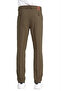 Men's Light Brown Lycra Canvas Trousers with Pockets Casual Chino Regular Cut - 6