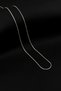 Round Snake Italian Chain Stainless Steel Necklace Silver Color - 1.5 mm - 2