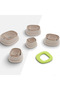 Organic Flower Shaped Polymer Clay Mold, Earring Mold, Jewelry Mold, Clay Cutter, 5 Sizes, No: 866 - 2