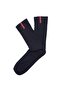 Men's Black Navy Blue 6 Pairs Winter Thick Cotton Thermal Long Towel Socks - 4