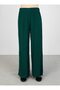 Natural Fabric Comfortable Fit Basic Trousers - Emerald - Refka - 2