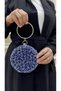 Evening Dress Bag with Crystal Stones Hand, Wrist, Shoulder Evening Dress Bag - 5