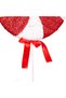 Christmas Ornament, Candy Figure, with Ribbon, Red-White - 24X49 cm - 3
