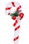 Christmas Ornament, Walking Stick, Christmas Decorated, Red-White - 9X21 cm