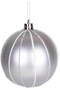 Christmas Ornament, Christmas Ball, Silver - Pack of 6, 8 cm - 4