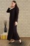 Women's Plus Size Nergiz Jacquard Hijab Mother Dress - 3