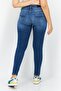 Women Skinny Fit Washed Stretchable Jeans, Blue - 2