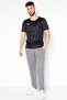 Men Sportswear Fit Short Sleeves Training T-shirt, Grey Combo - 2