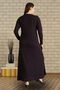 Women's Plus Size Nergiz Jacquard Hijab Mother Dress - 5