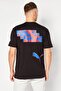Men Sportswear Fit Short Sleeves Running T-Shirt, Black Combo - 4