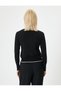 Knitwear Cardigan V-Neck Buttoned Color Contrast - 4