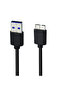 كابل USB 3.0 بطول 10 سم، من النوع A إلى Micro B، عالي السرعة لنقل البيانات يصل إلى 5 جيجابت في الثانية، للاستخدام الخارجي المحمول - 3
