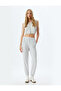 Jogger Sweatpants Double Waist Detailed Lace up Ribbon Pocket Comfortable Fit - 2