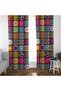 Digital Printed Colorful Ethnic Pattern Living Room Background Curtain