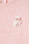 Pink Frilled Cat Embroidered Girl's Badi 16580 - 2