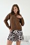 Women's Pearl Detailed Knitwear Cardigan Brown 20804