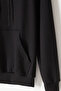 Black Kangaroo Pocket Hooded Unisex Kids Sweatshirt 16780 - 3