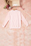 Pink Lace Tulip Embroidered Girl's Sweatshirt 16769 - 4