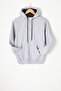 Gray Three Thread Rose Gold Hooded Children's Cardigan 16765 - 2