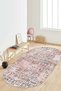 Digital Printing Washable Non-Slip Base Oval Kitchen Carpet Living Room Carpet and Floor Mat